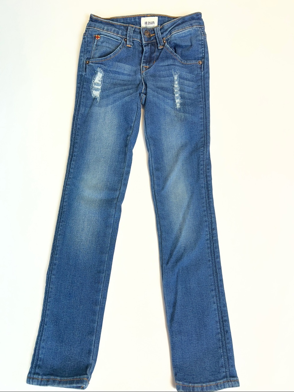 Hudson Girls Jeans with some slight distressing on front Size 7 EUC